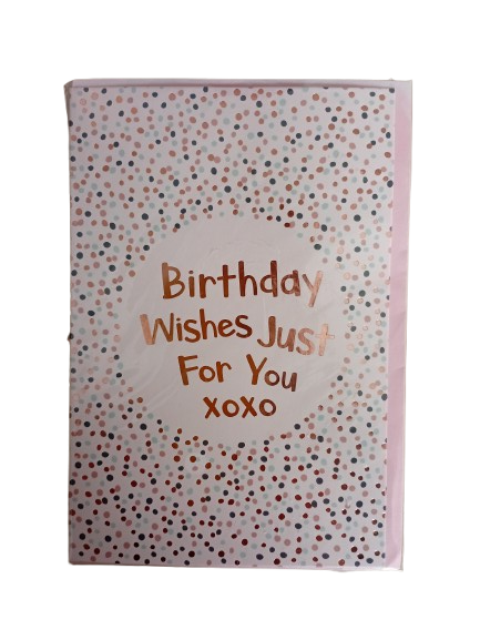 Grußkarte mit Kuver "Happy Birthday"