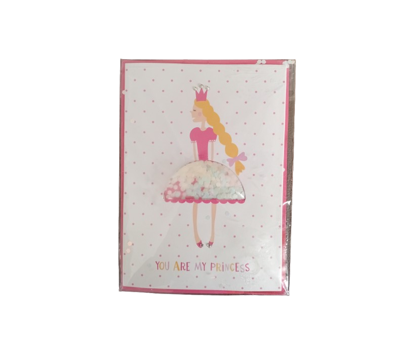 Grußkarte mit Kuver "YOU ARE MY PRINCESS"
