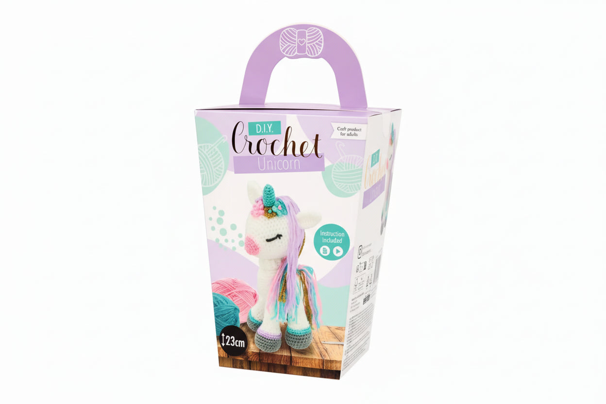 Tier-Häkelset Einhorn