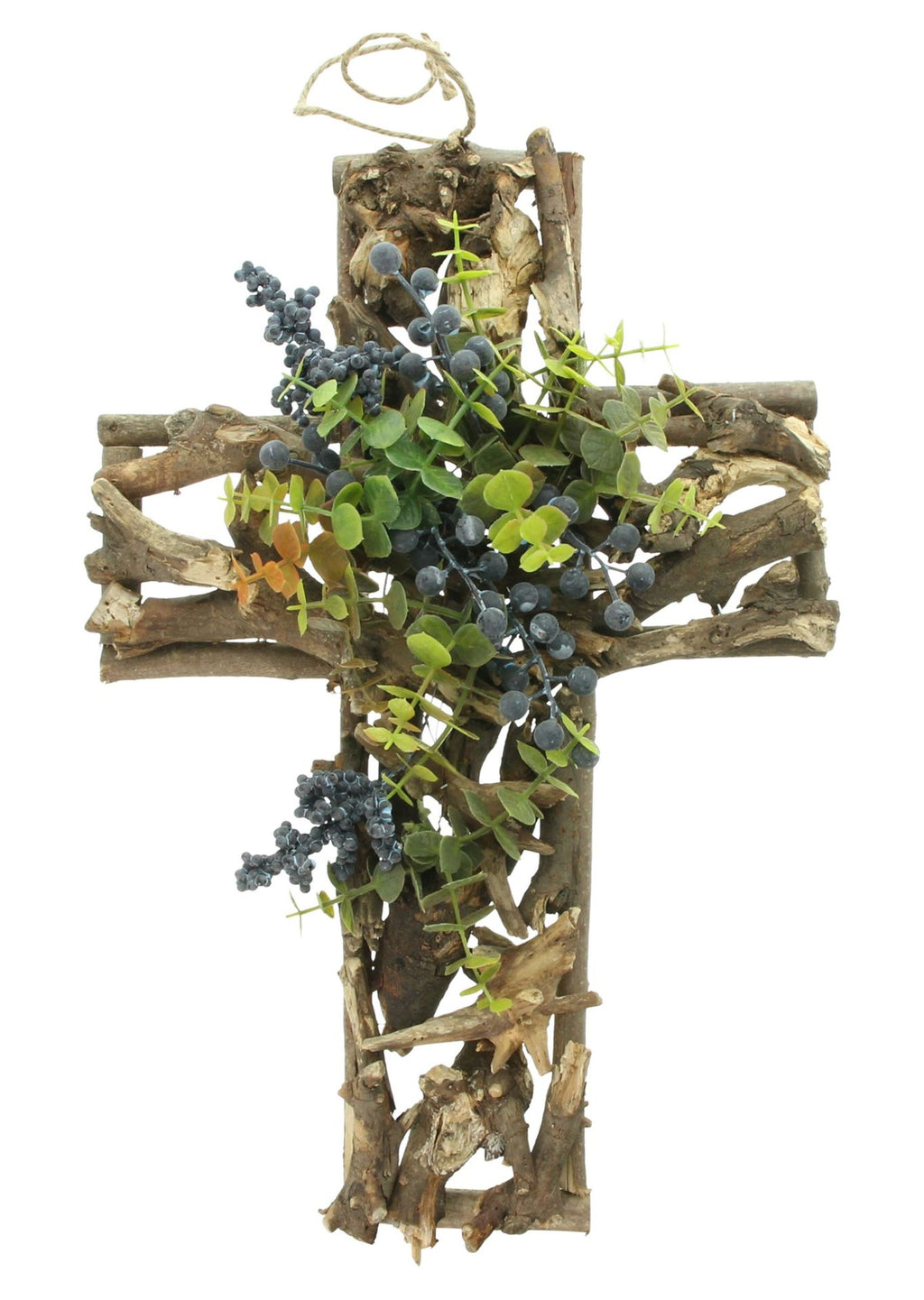 Dekokreuz mit Beeren