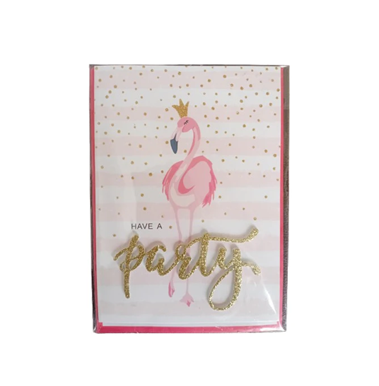 Grußkarte mit Kuver "Have a Party"