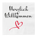 Servietten "Willkommen"