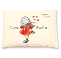Mozart Zirbenkissen I love Austria