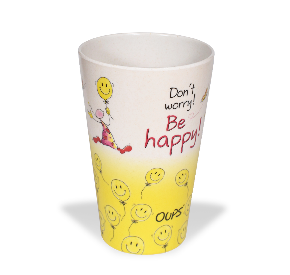 Becher Don´t worry! Be happy!