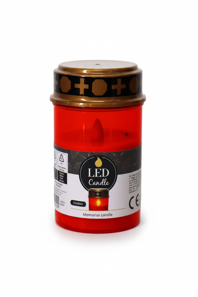 LED-Grabkerze mit Flackerlicht